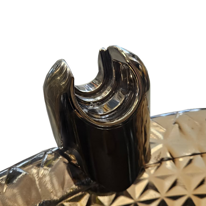 Extended Shower Holder W/Rubber Gasket and Brass Ring for Lenox MX Spa – Gold And Chrome Color