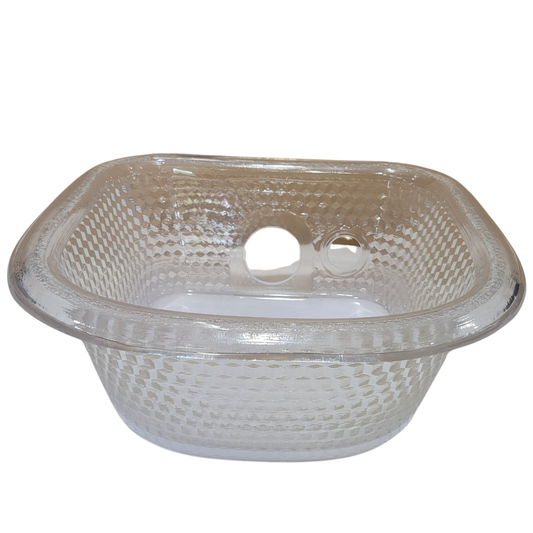 Empress XO Resin Pedicure Spa Bowl with Drain & Jet Hole – Durable Replacement Bowl