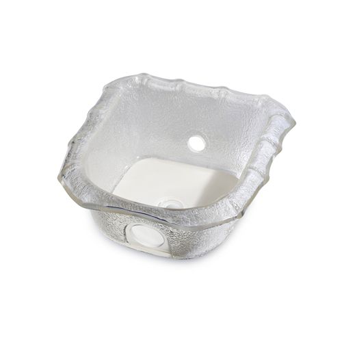 Cuenco de resina para spas de pedicura Empress GT: elegante dorado, cristal, calidad superior, duradero