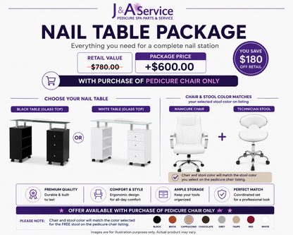 J&A Toepia DM Pedicure Spa Chair