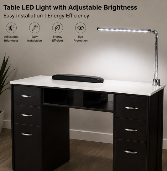 Table LED Light with Adjustable Brightness, Easy Installation, Energy Efficiency