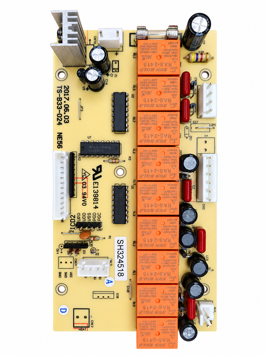 Main PCB with USB 6 Plug Receptacle (B33 Type) – Central PCB with Integrated USB 6 Plug Receptacle