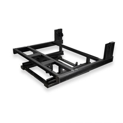 Marco de asiento completo (G460-2) Reposabrazos tipo pivotante para sillas - Estructura de metal duradera, ajustable