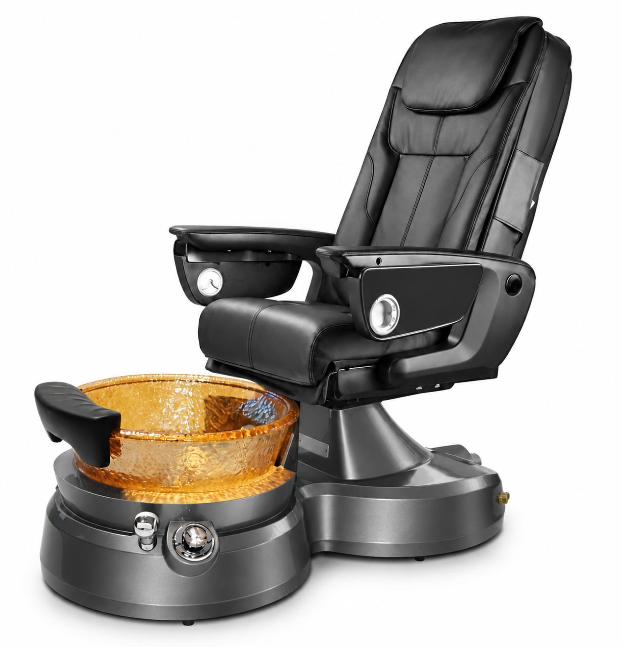 LENSE-XO — DARK GREY base - BLACK chair