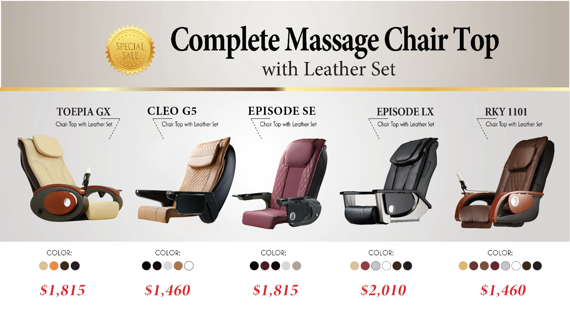 Massage Chair Top Only